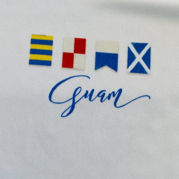 NEW without TAGS long sleeve rash guard with print of Guam - Picture 6 of 9